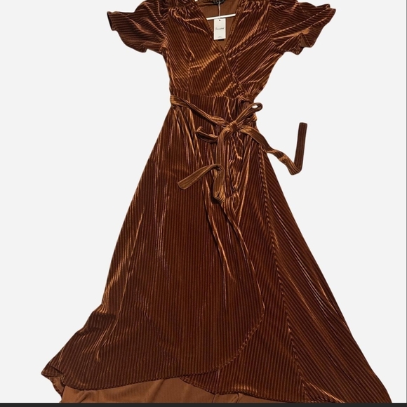 Simplee Apparel Dresses & Skirts - Rust Wrap Dress